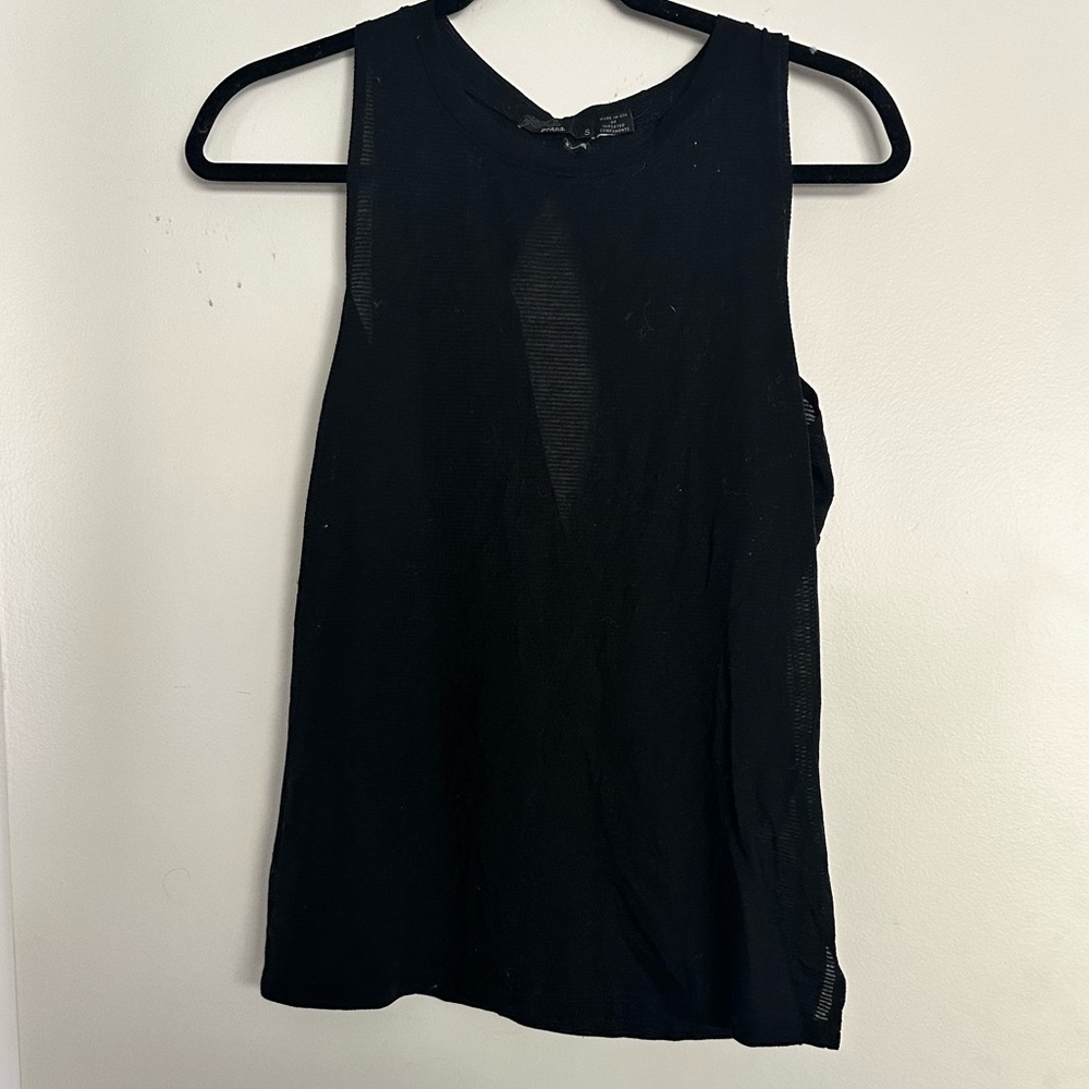 Prana Black Sleeveless Women's Top light weight with back keyhole s